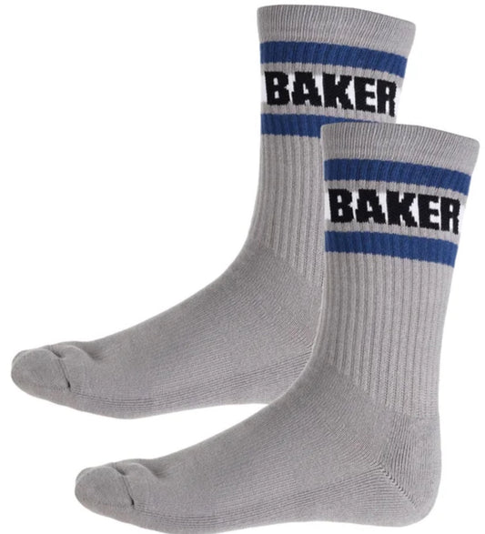 Baker Socks - blu/gry