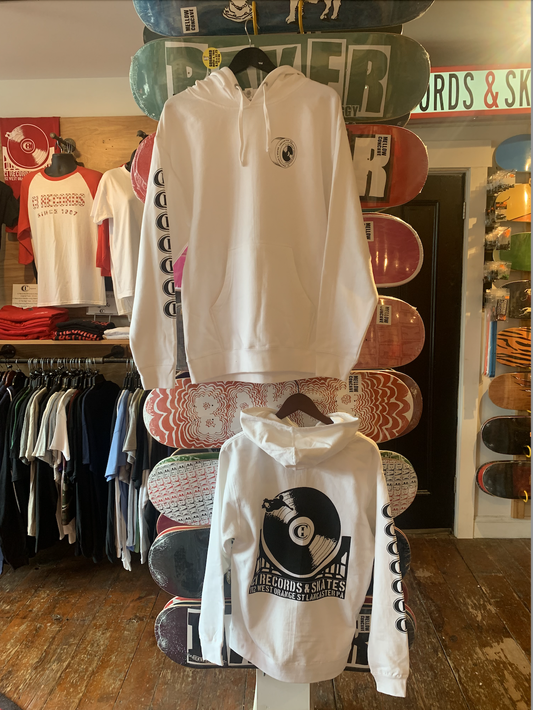 CI Records & Skates Hoodie - White