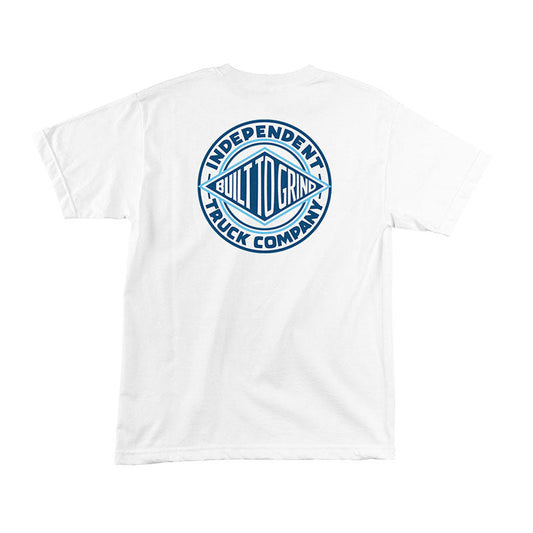 XL BTG Summit White Shirt Blue logo