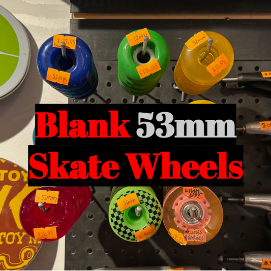 Blank 53mm Skate Wheels (4pk) - Multiple Colors Available