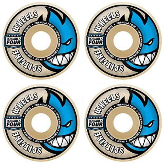Spitfire Skateboard Wheels 54mm F4 97A Radial Full Natural