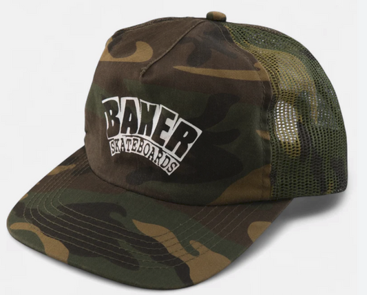 Baker Arch Logo Camo Trucker Hat