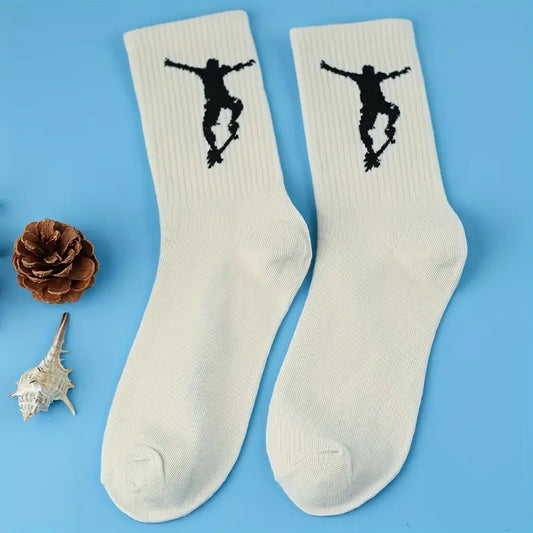 Skateboarder Silhouette Socks