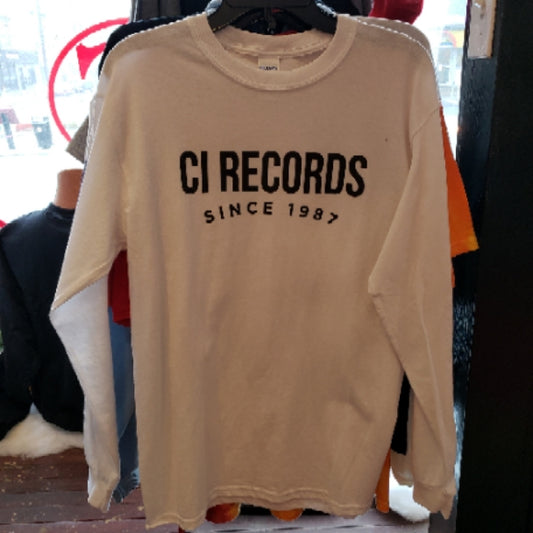CI Records Long Sleeve - White