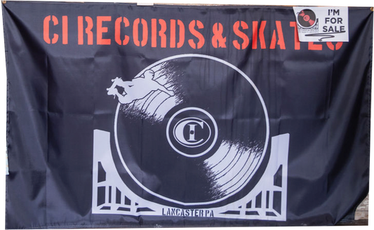 CI Records & Skates Wall Flag 3’ x 5’