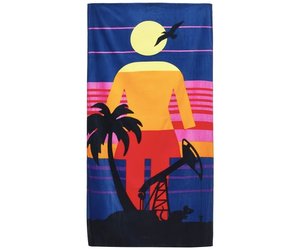 Girl Skateboards Beach Towel